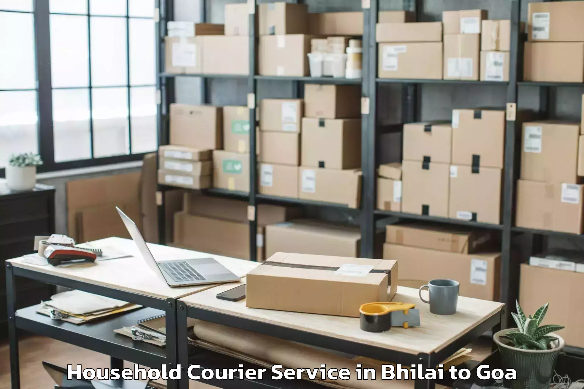 Expert Bhilai to Valpoi Household Courier